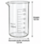 Bekerglas 150 ml Gegradueerd. hoog model Hittebestendig borosilikaat-glas