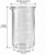 Bekerglas 400ml hoog model