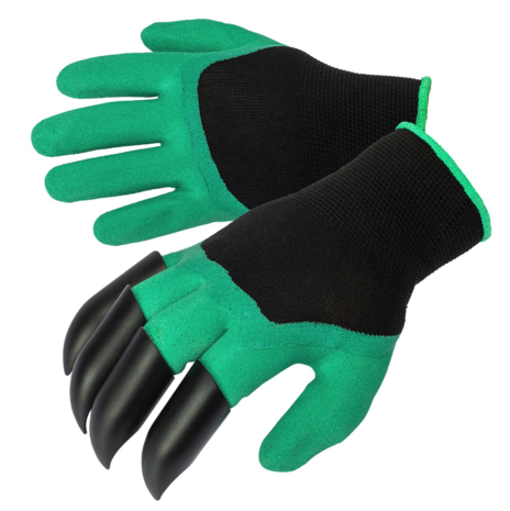 Tuinhandschoenen met klauwen - groen