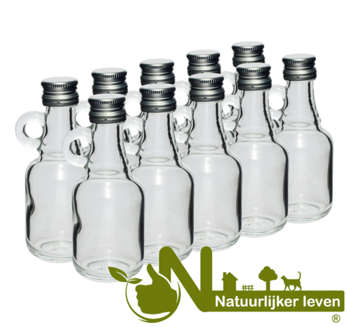 Mini Glasflasche Shotje 40ml (10 Stück) - Natürlich leben