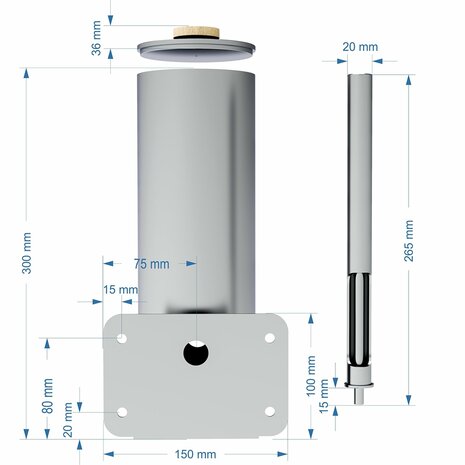 Elektrische rookkast met thermostaat en rookgenerator