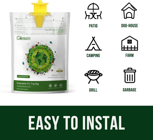 Vliegen vangzak vangt tot 35.000 vliegen