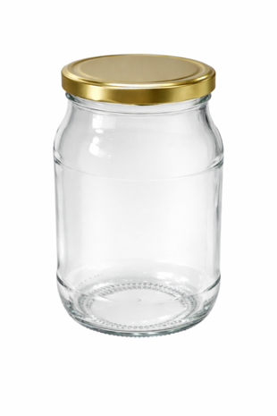 Glazenpot 1.7 liter met dekel en houtentang