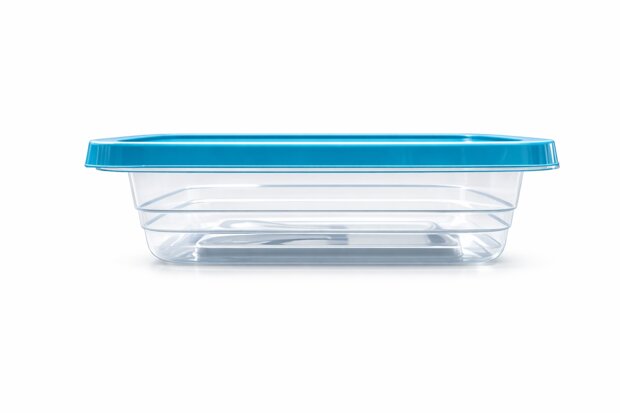 Set van 3 Kunststof Bewaarbakjes met Deksel &ndash; 1020 ml