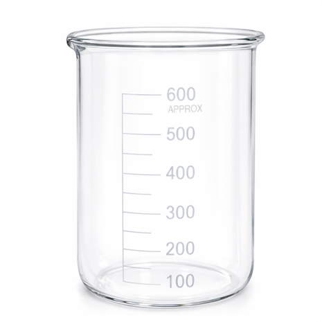 Bekerglas laag model 600 ml