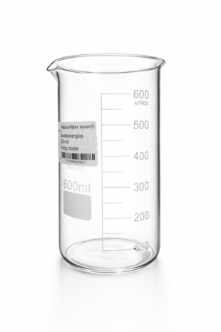 Bekerglas 600ml hoog model
