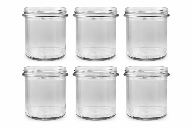 Jampotten 346 ml met twist-off deksel (bessen) 6 stuks