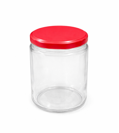 Inmaakpotten 500 ml met twist-off deksel (Bordeaux) 8 stuks