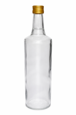Glasflasche Drei-Ring 1 Liter (4 St&uuml;ck)