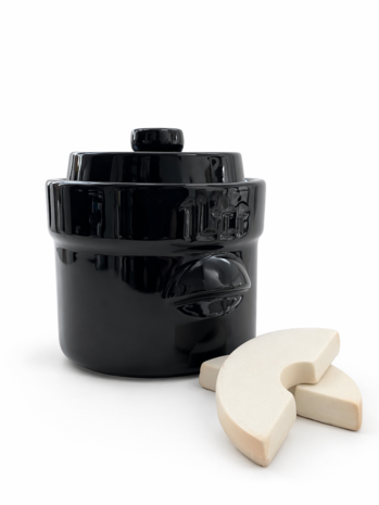 fermenteerpot 1 liter bruin modern