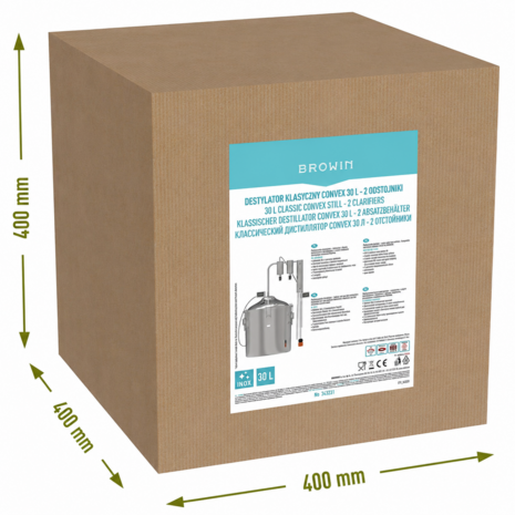 Convex Destilleerder set 30 Liter met 2 Tussenketels