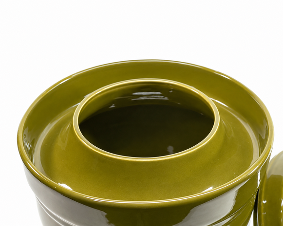 Zuurkoolpot 5 liter (Olijf/Buik model)