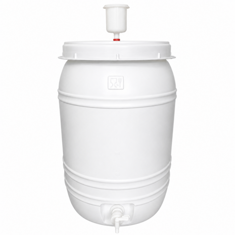 Vergistingsvat van 60L met waterslot en kraan