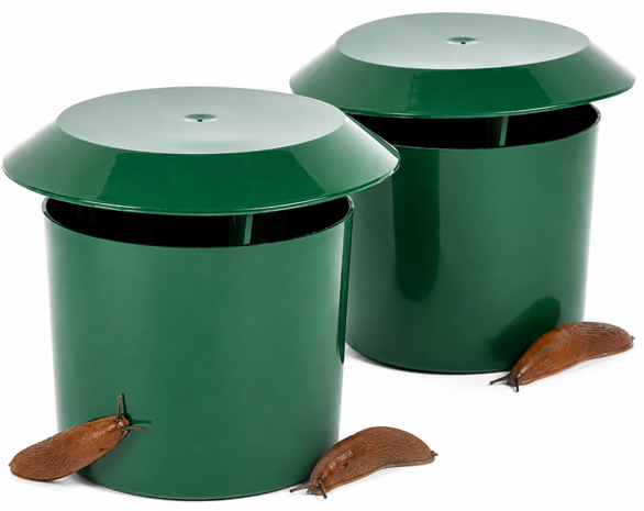 Slakkenval voor tuin &ndash; 2 stuks | Effectieve slakkenbestrijding zonder gif