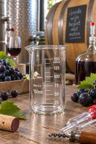 Bekerglas 150 ml Gegradueerd. hoog model Hittebestendig borosilikaat-glas
