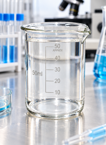 Bekerglas 50 ml Laag model hittebestendig borosilikaatglas