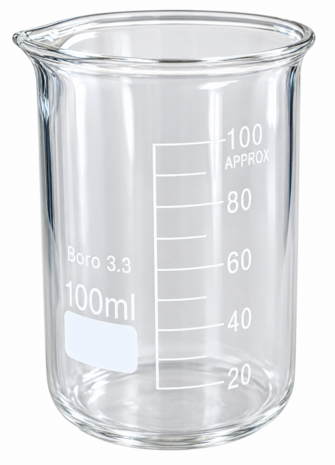 Bekerglas laag model 100ml