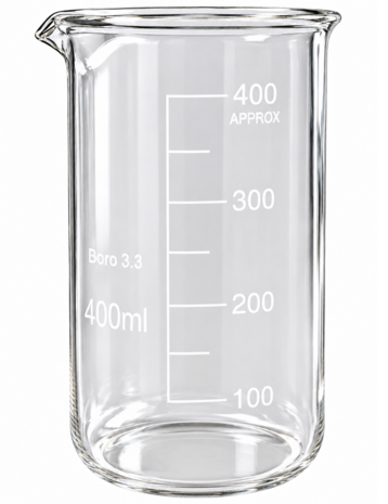 Bekerglas 400ml hoog model
