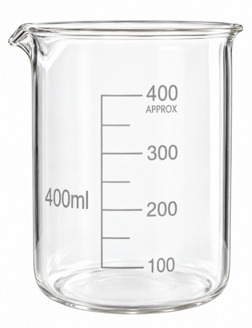 Bekerglas laag model 400ml