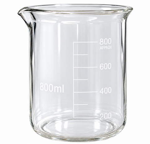 Bekerglas laag model 800 ml