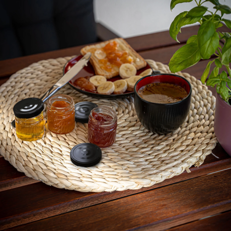 40 ml Glazen Potjes met Gekleurd Deksel &ndash; Set van 10 Stuks