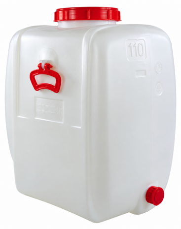 Vergistingsvat van 110L met waterslot en kraan