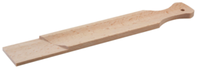 Wurstschneidebrett mit Griff - aus Buchenholz