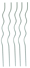 Stahl Pflanzen Spirale 1.m 5 Stück