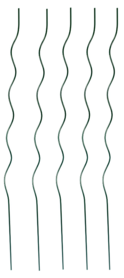 Stahl Pflanzen Spirale 1.25m 5 Stück