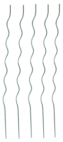 Stahl Pflanzen Spirale 1.50m 5 Stück