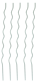Stahl Pflanzen Spirale 1.75m 5 Stück