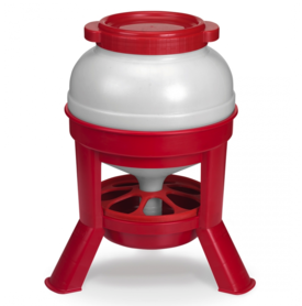 Fütterungssilo auf Beinen Rot 46x46x56.5cm
