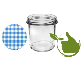 Marmeladengläser 346 ml mit twist-off deckel Blau (block-design) 6 unit