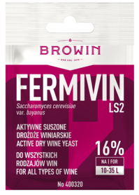 FERMIVIN LS2 Universelle aktive getrocknete Weinhefe 7 g