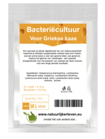 Bakterienkultur für griechischen Käse