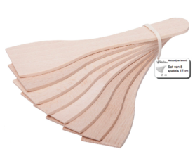 Racletteschieber, 8 Stück im Satz, je 17 cm