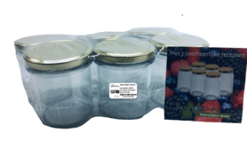 Marmeladengläser 346 ml mit twist-off deckel gold (6 Stück)