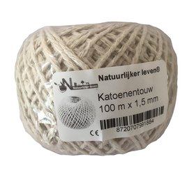 Bindfaden aus Baumwolle 100mx1,5mm