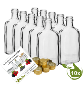 Glasflasche "Drupke" 200ml (10 Stück)