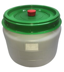31L Gärbehälter mit Schleuse und Zapfhahn