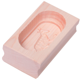Butterform eckig für 125g Butter – Motiv: Ziege