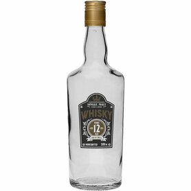 Glasflasche "Whisky" 500ml