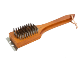 Bürste mit Schaber für Räucherei und Grill