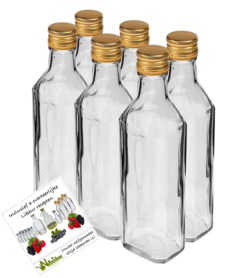Glasflasche "Amsterdammerke" 250ml (6 Stück)