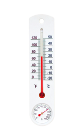 Universelles weißes Thermometer mit Hygrometer