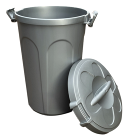 Vorrats-/Futterfass mit Klemmdeckel 46 Liter