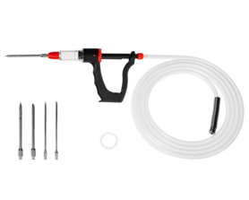 Fleischinjektor - (ein Satz von zwei Nadeln und einer Spritze)