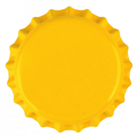 Kronenkork Gelb 26 mm (verpackt pro 100 Stück)