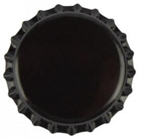 Kronenkork Schwartz 26 mm (verpackt pro 100 Stück)