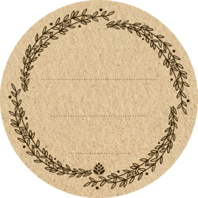 Selbstklebende Öko-Etiketten Runden 66,5 mm - 20 Stk.